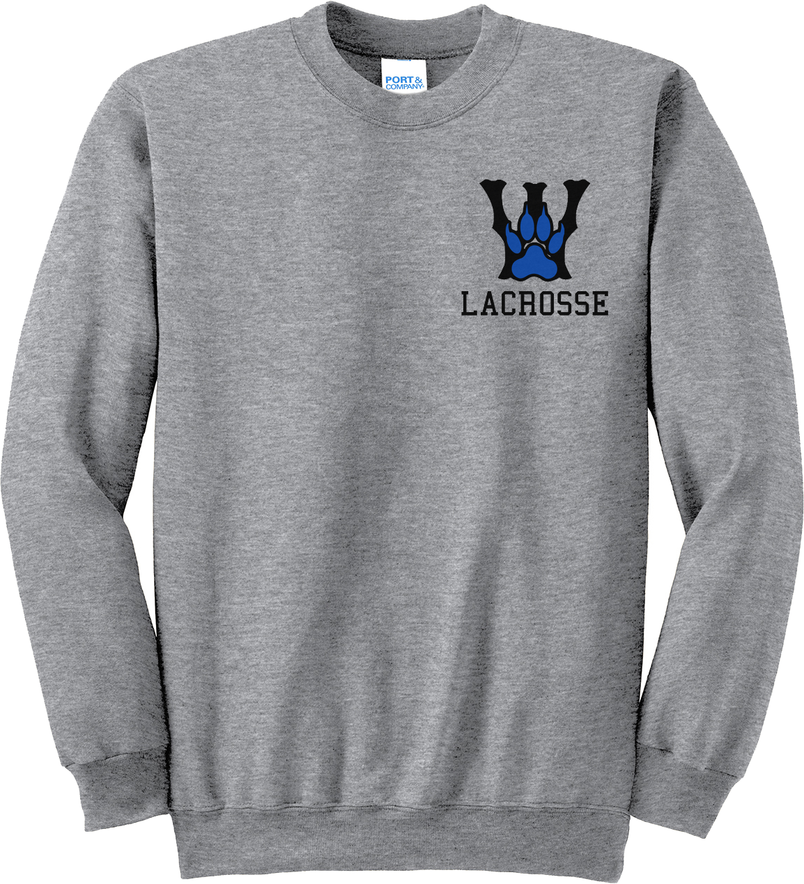 West Houston Wolves Grey Crew Neck Sweatshirt