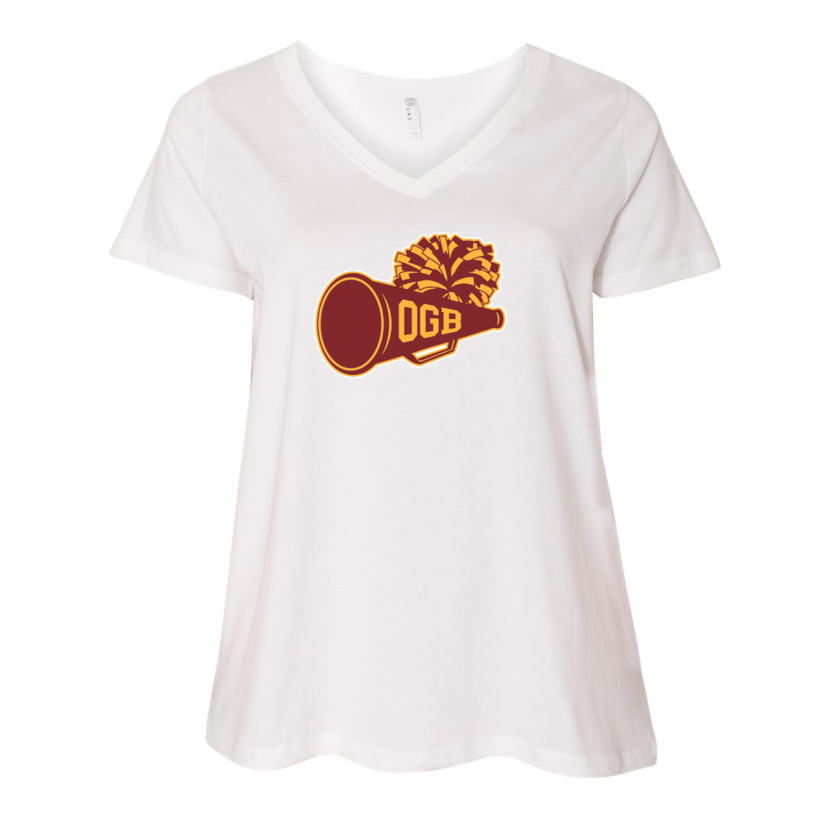 Oxford Golden Bears Curvy Womens T-Shirt