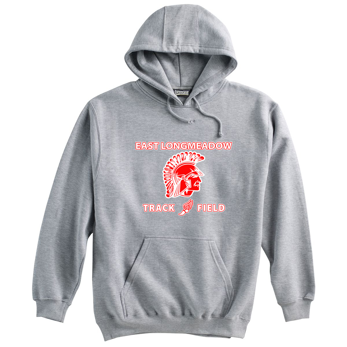 East Longmeadow Track and Field Grey Sweatshirt
