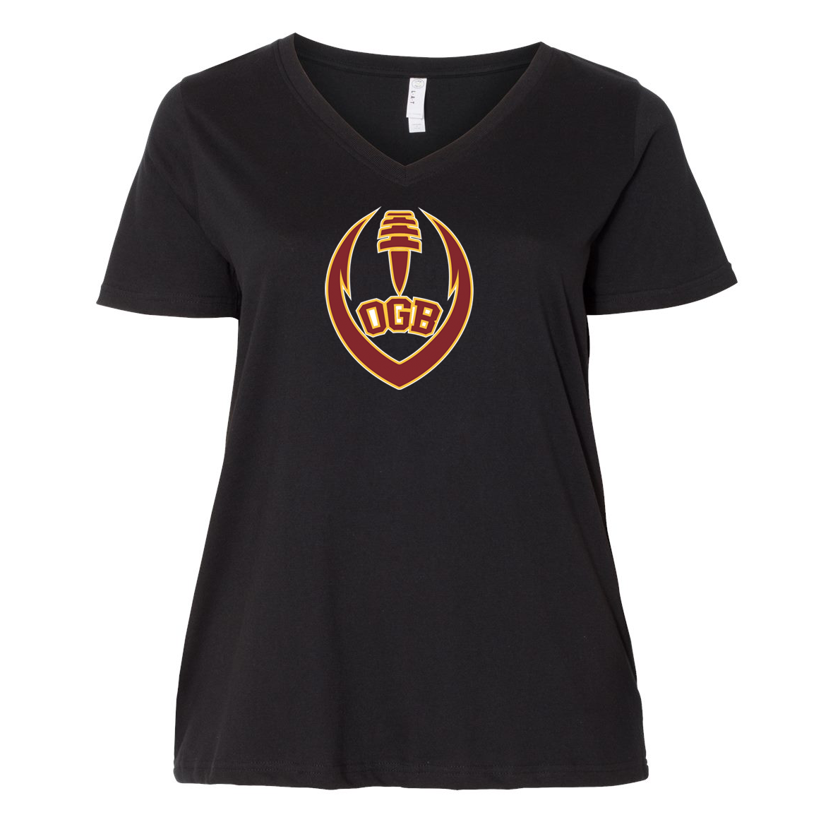 Oxford Golden Bears Curvy Womens T-Shirt