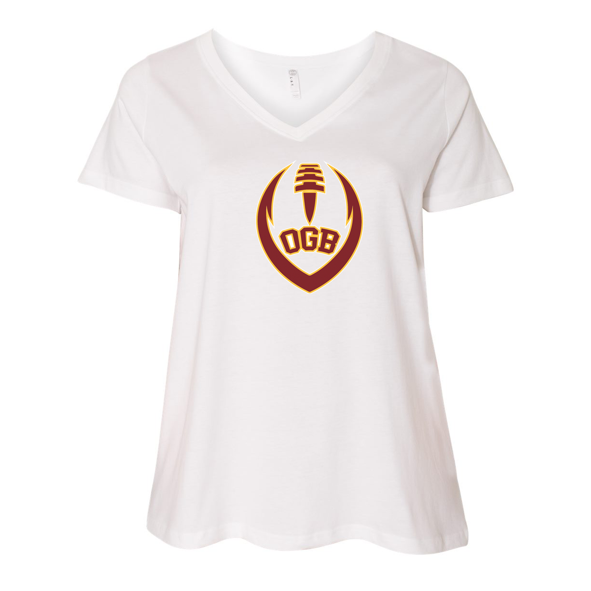 Oxford Golden Bears Curvy Womens T-Shirt