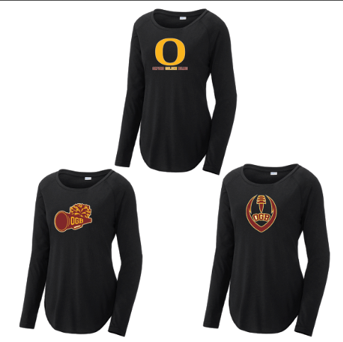 Oxford Golden Bears Women's Raglan Long Sleeve CottonTouch