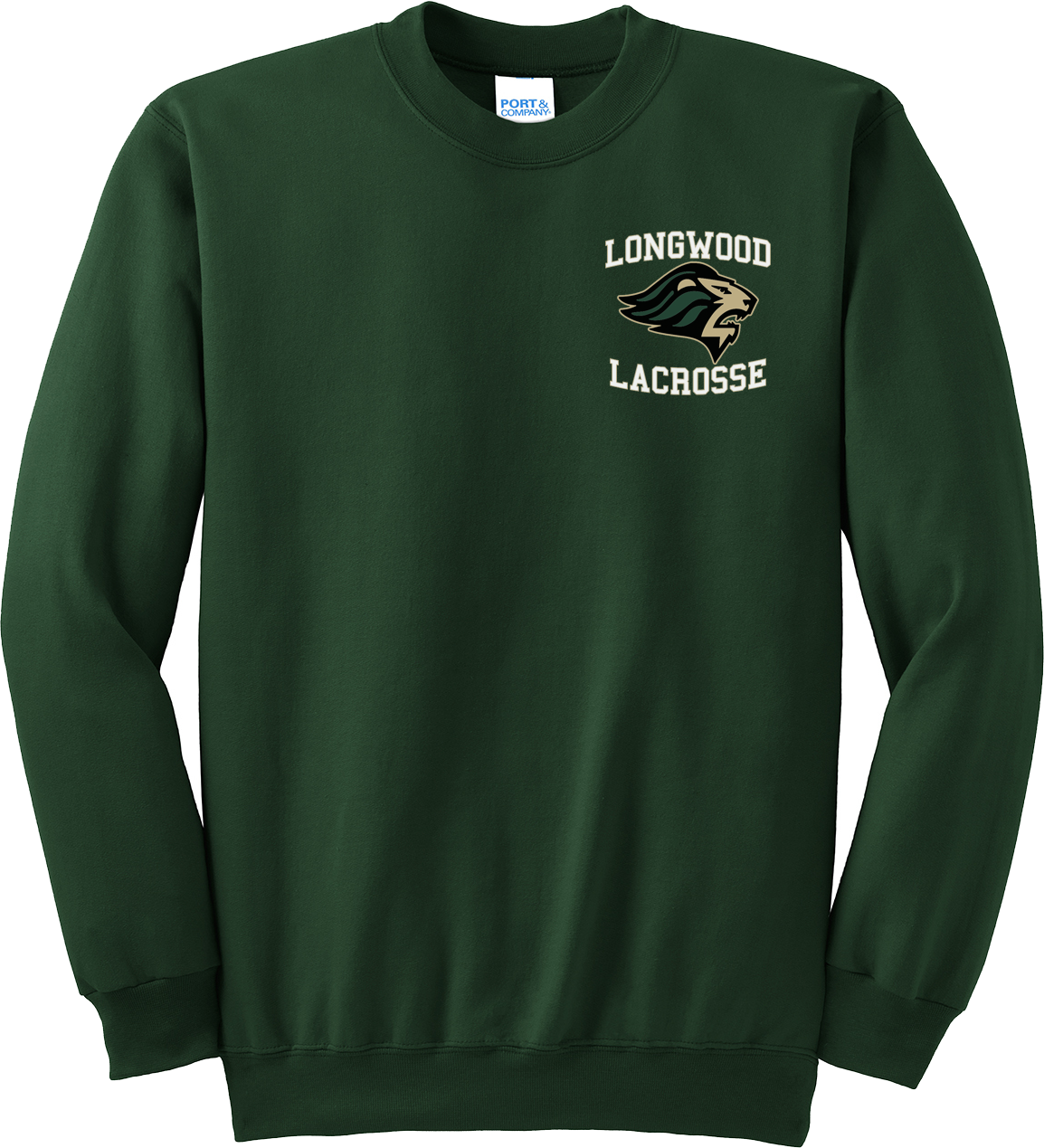 Longwood Lacrosse Green Crew Neck Sweatshirt