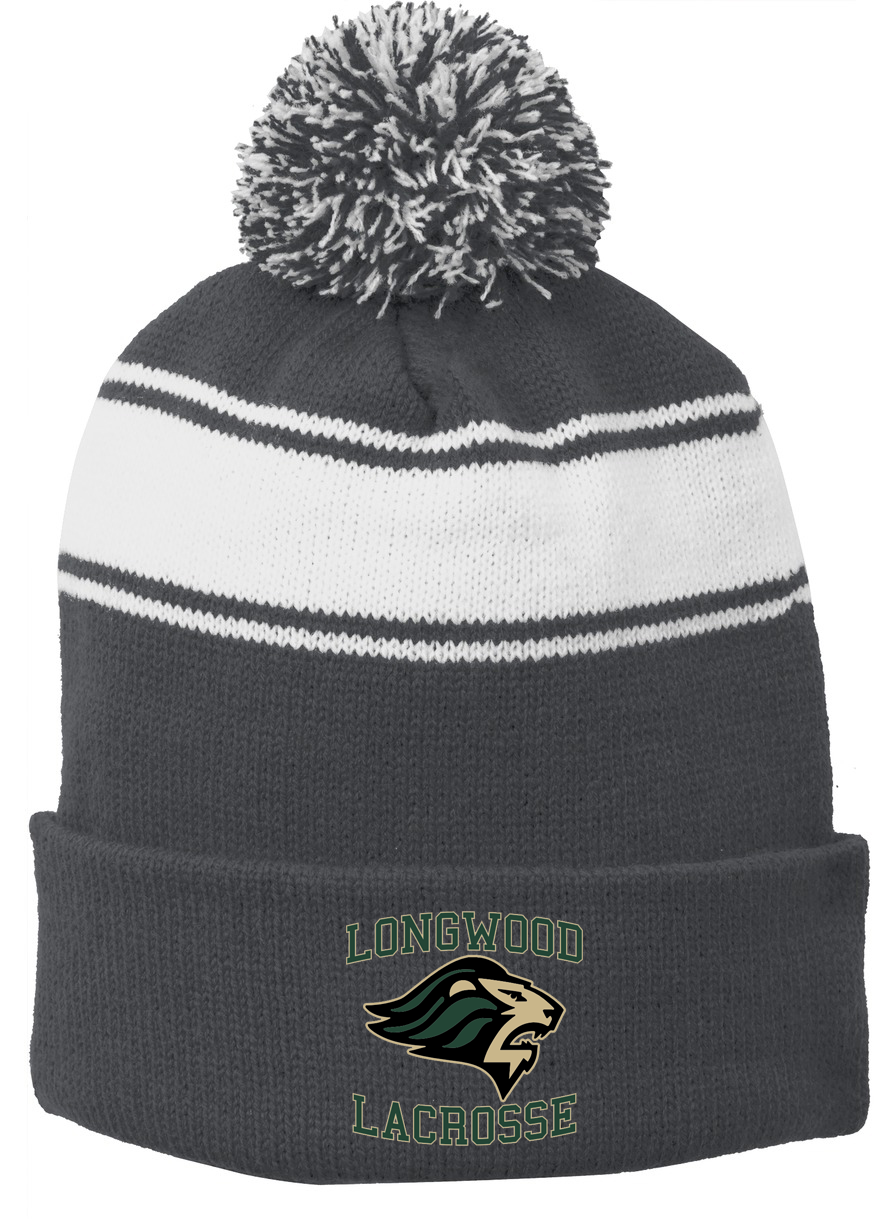 Longwood Lacrosse Pom Pom Beanie