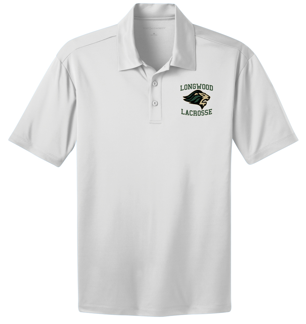 Longwood Lacrosse White Polo