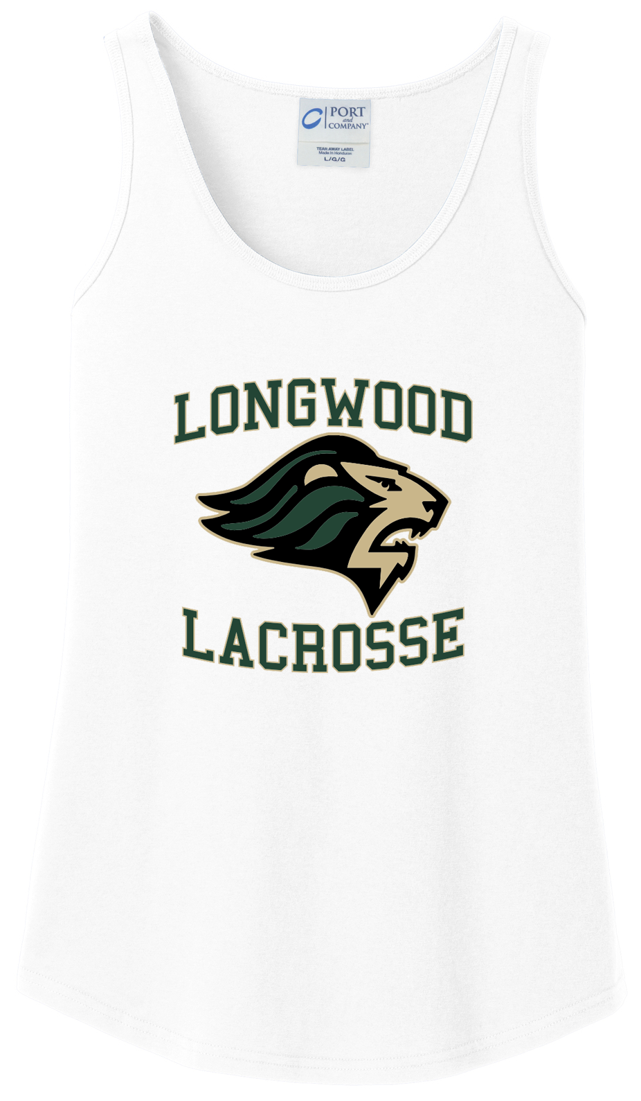 Longwood Lacrosse Women's White Tank Top