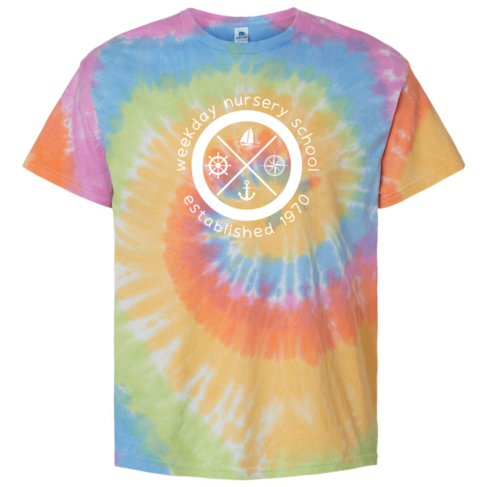 Weekday Nursery School Multi-Color Tie-Dyed T-Shirt