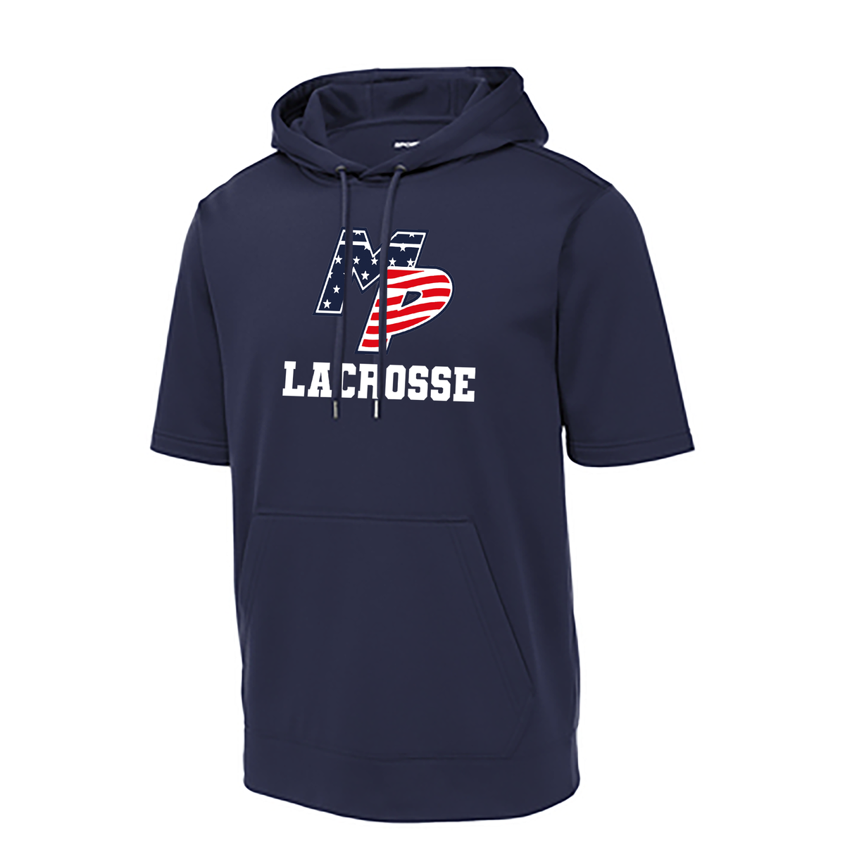 Miller Place Girls HS Lacrosse Sport-Wick Fleece Short Sleeve Hoodie (Available in Youth)