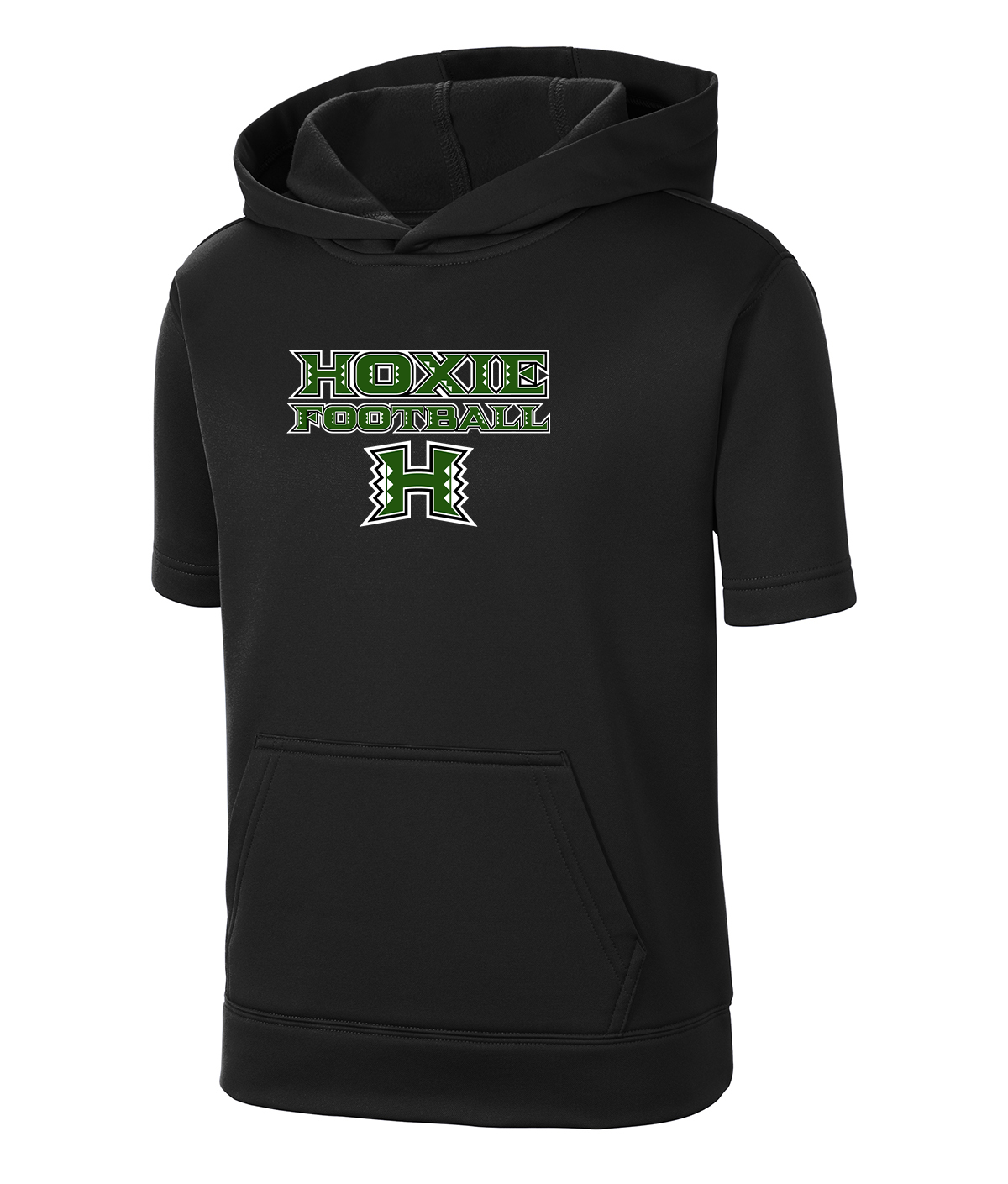 Hoxie Mustangs Football sport-Wick Fleece Short Sleeve Hoodie