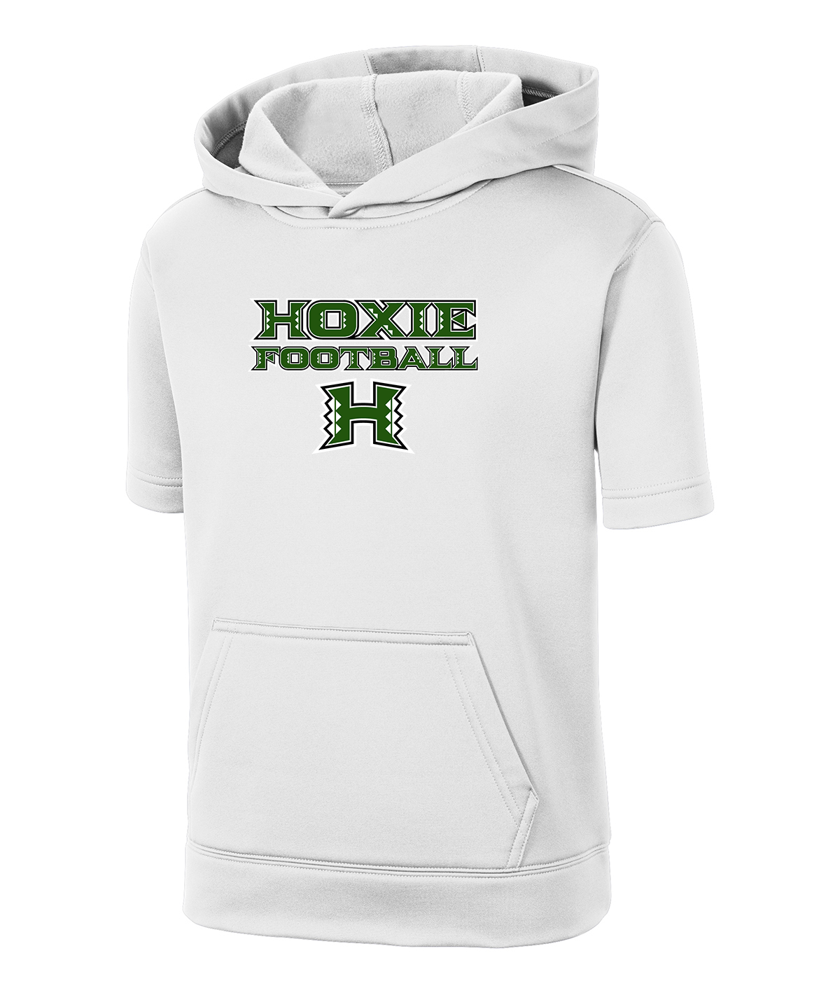 Hoxie Mustangs Football sport-Wick Fleece Short Sleeve Hoodie