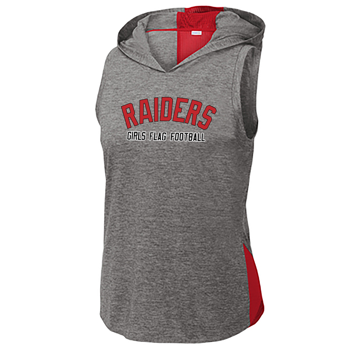 PM Raiders Flag Football Ladies Tri-Blend Hoodie Tank
