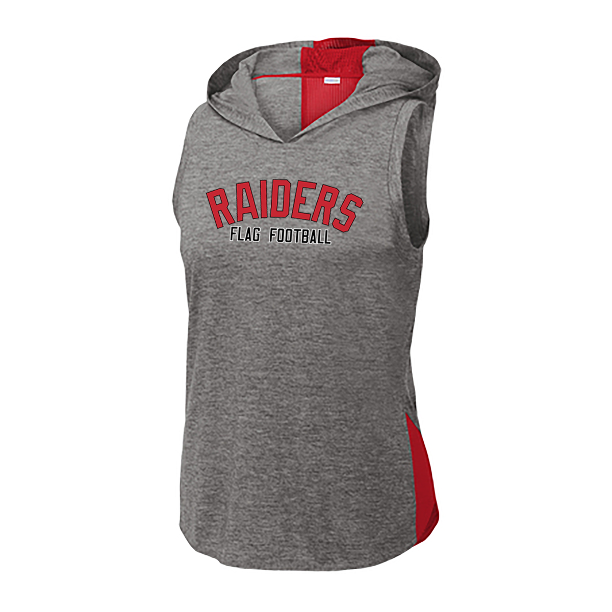 PM Raiders Flag Football Ladies Tri-Blend Hoodie Tank