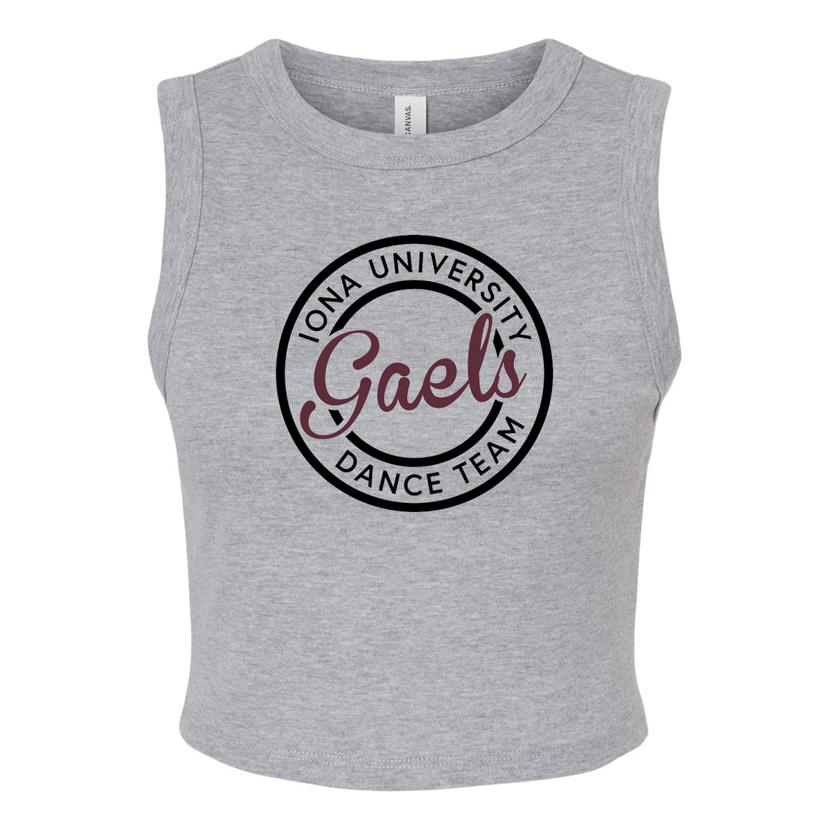 Iona University BSU Dance Women's Micro Rib Muscle Crop Tank