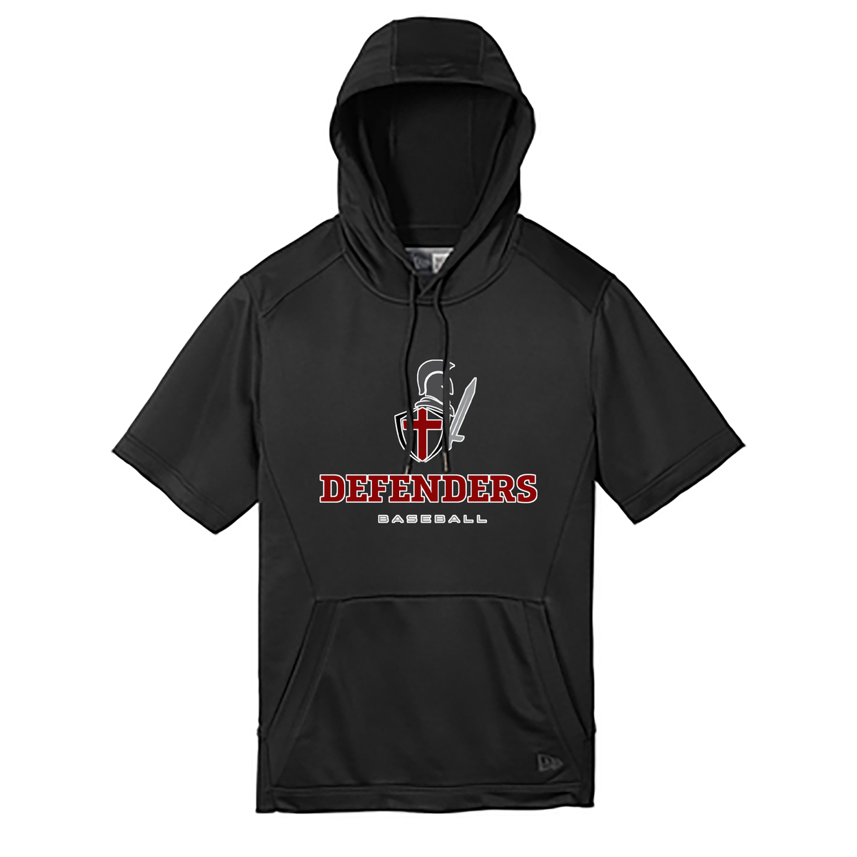 Defenders Baseball New Era Performance Terry Short Sleeve Hoodie