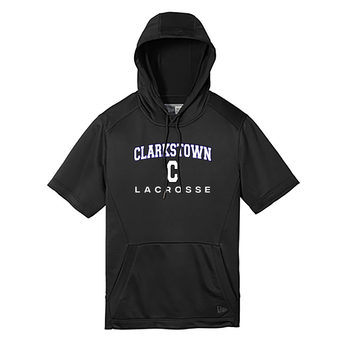 Clarkstown Lacrosse New Era Performance Terry Short Sleeve Hoodie