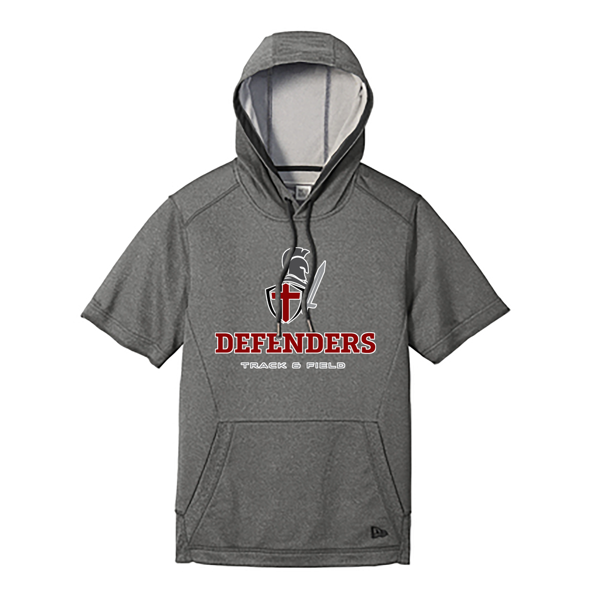 Defenders Track & Field New Era Performance Terry Short Sleeve Hoodie