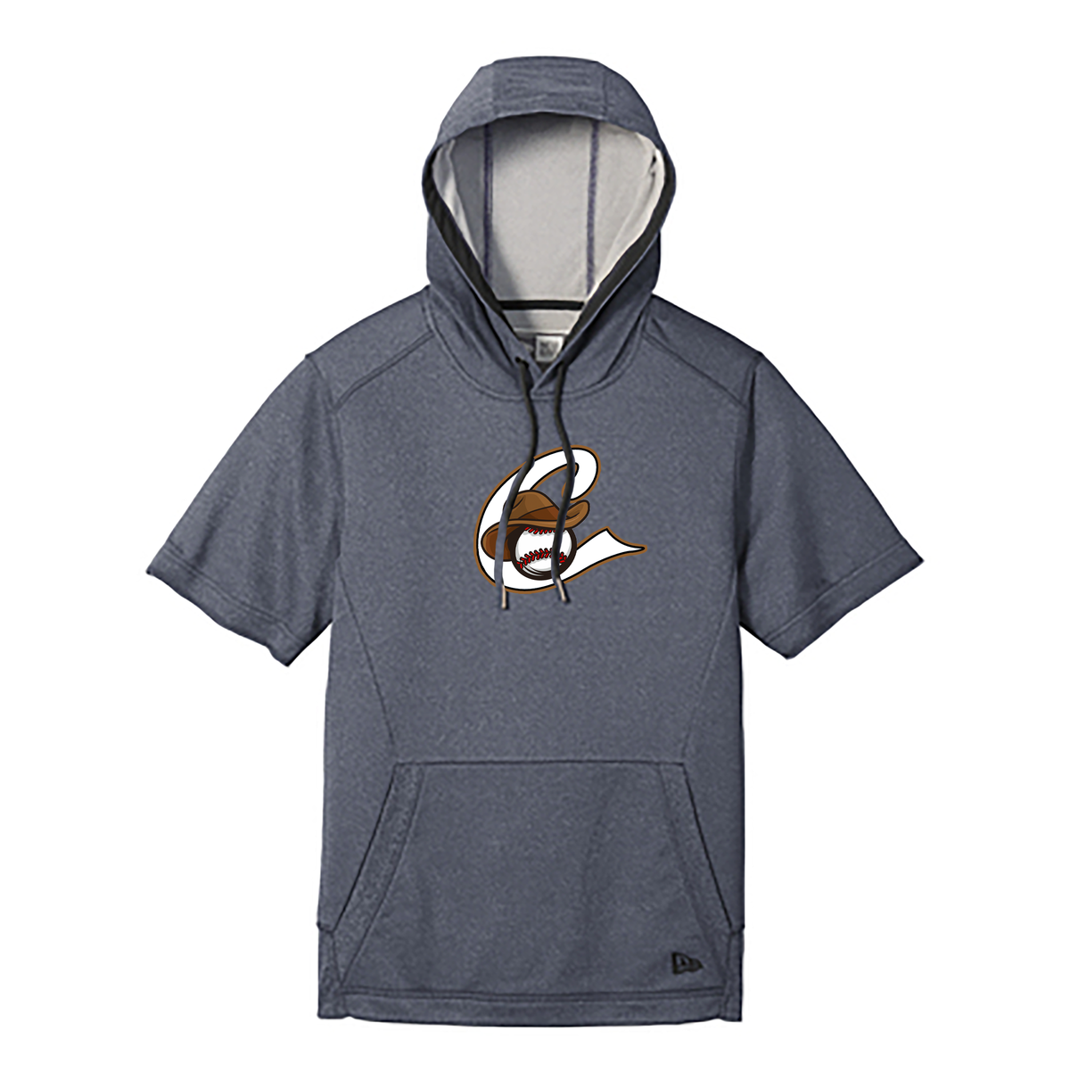 Caballeros Baseball New Era Performance Terry Short Sleeve Hoodie