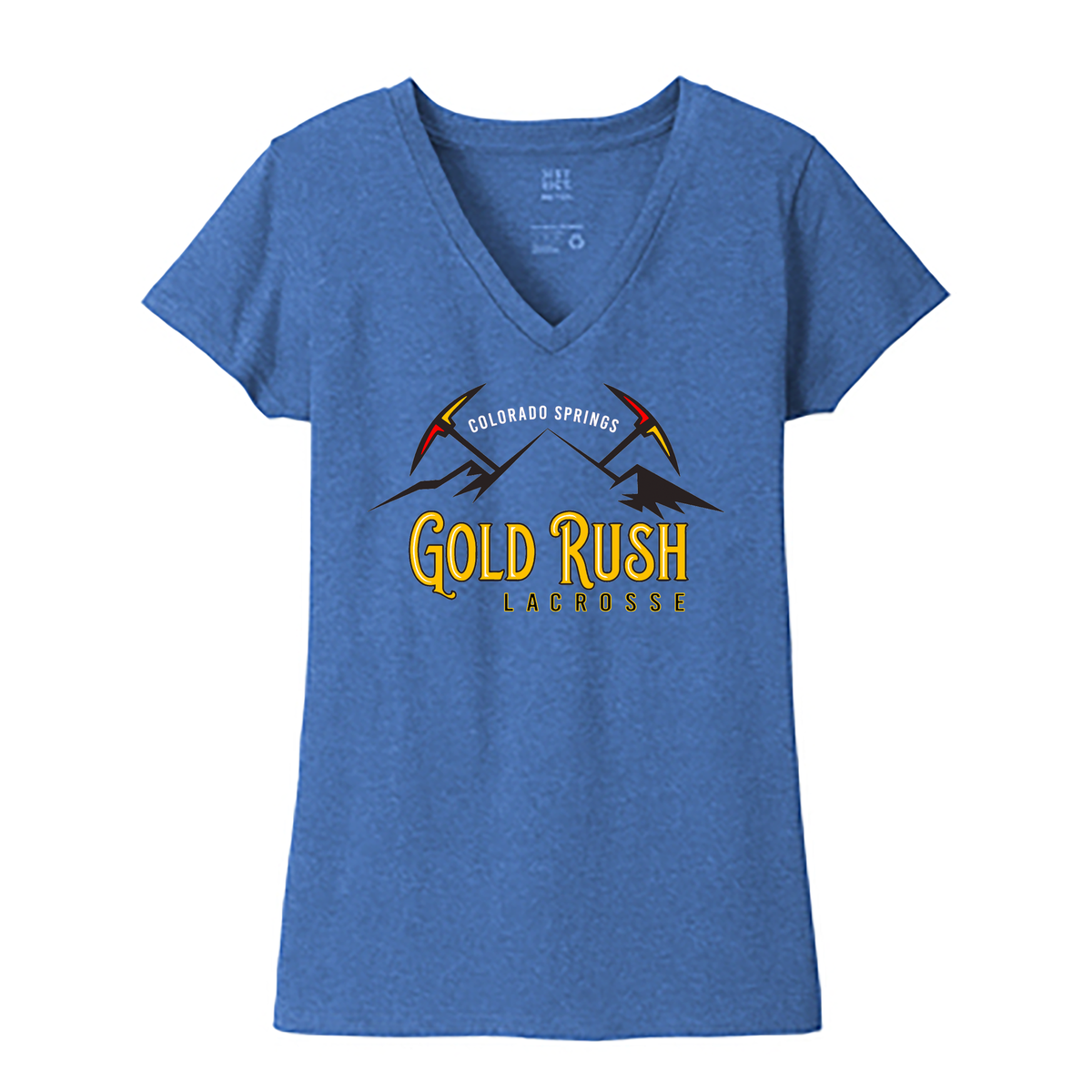 Gold Rush Lacrosse Women’s V-Neck Tee