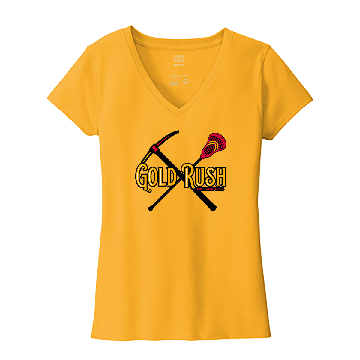 Gold Rush Lacrosse Women’s V-Neck Tee