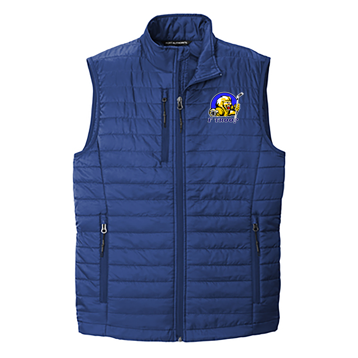 F Troop Hockey Packable Puffy Vest