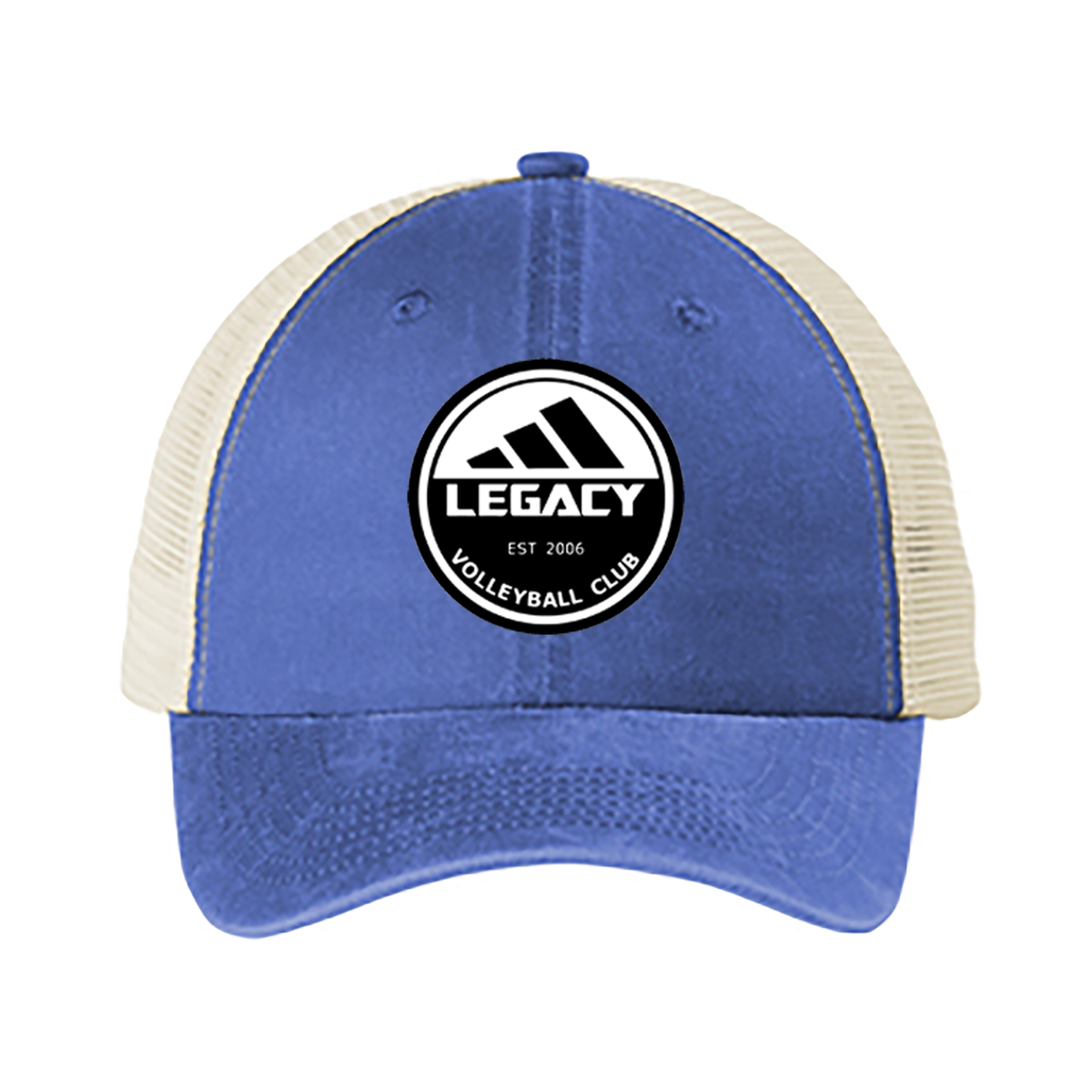 Legacy Volleyball Club Beach Wash Mesh Back Cap