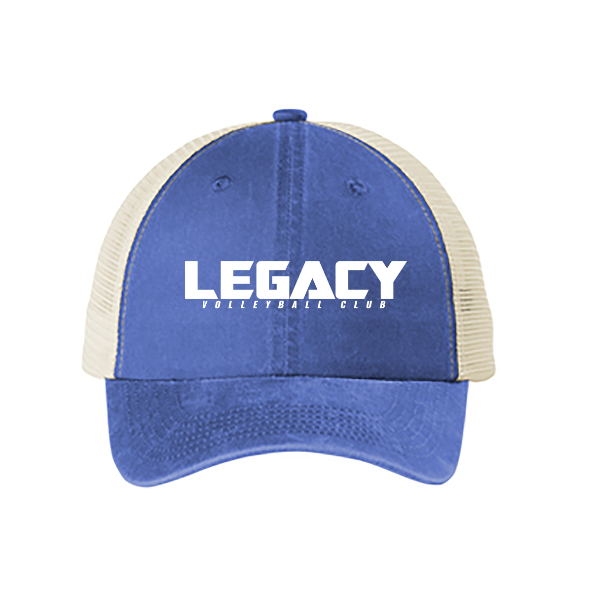 Legacy Volleyball Club Beach Wash Mesh Back Cap