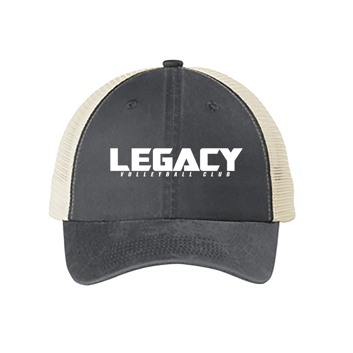 Legacy Volleyball Club Beach Wash Mesh Back Cap