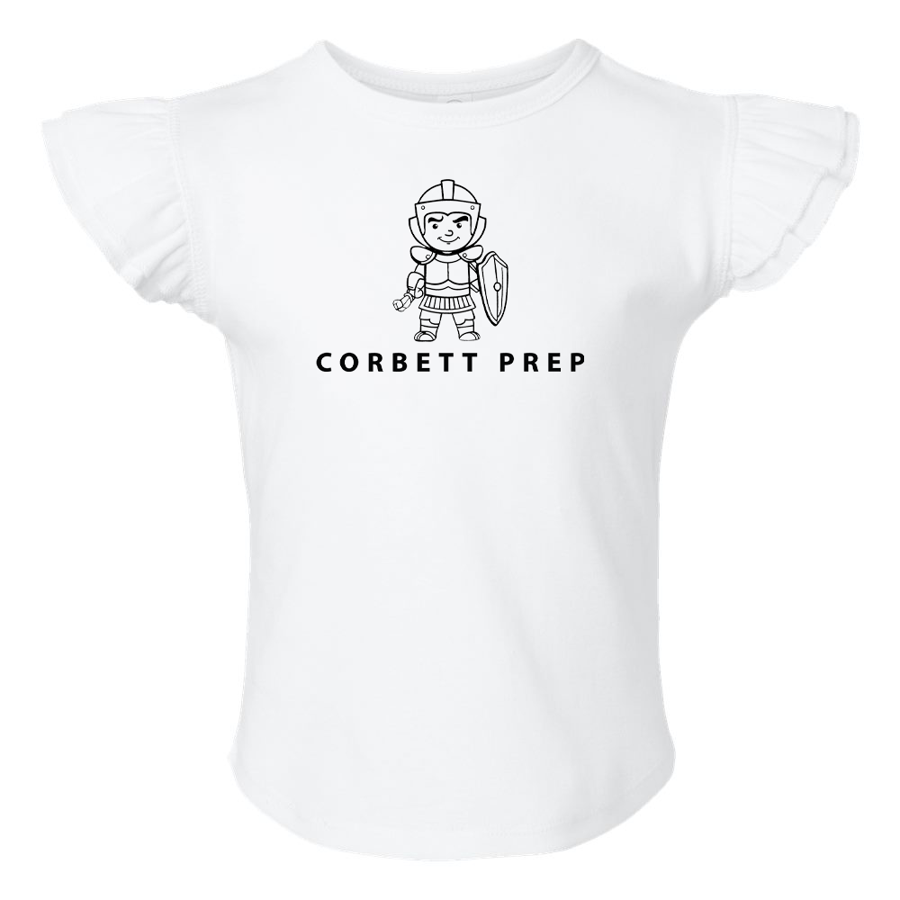Corbett Prep Toddler Flutter Sleeve Tee