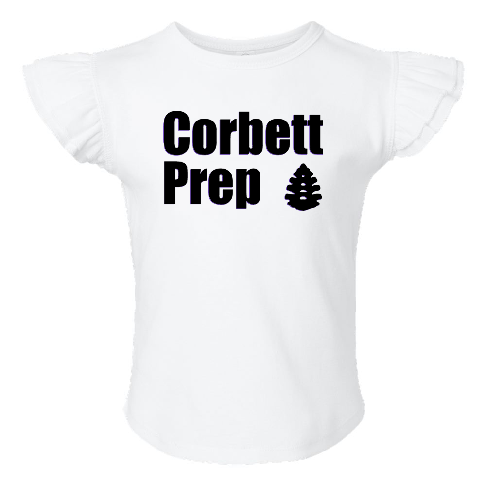 Corbett Prep Toddler Flutter Sleeve Tee