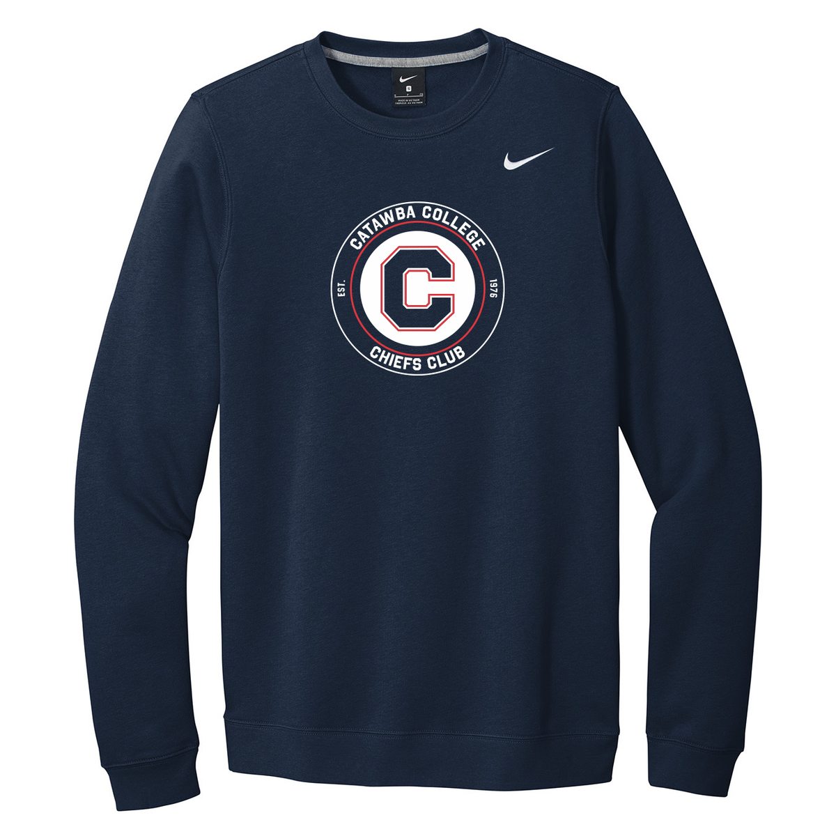 Catawba College Chiefs Club Nike Fleece Crew Neck