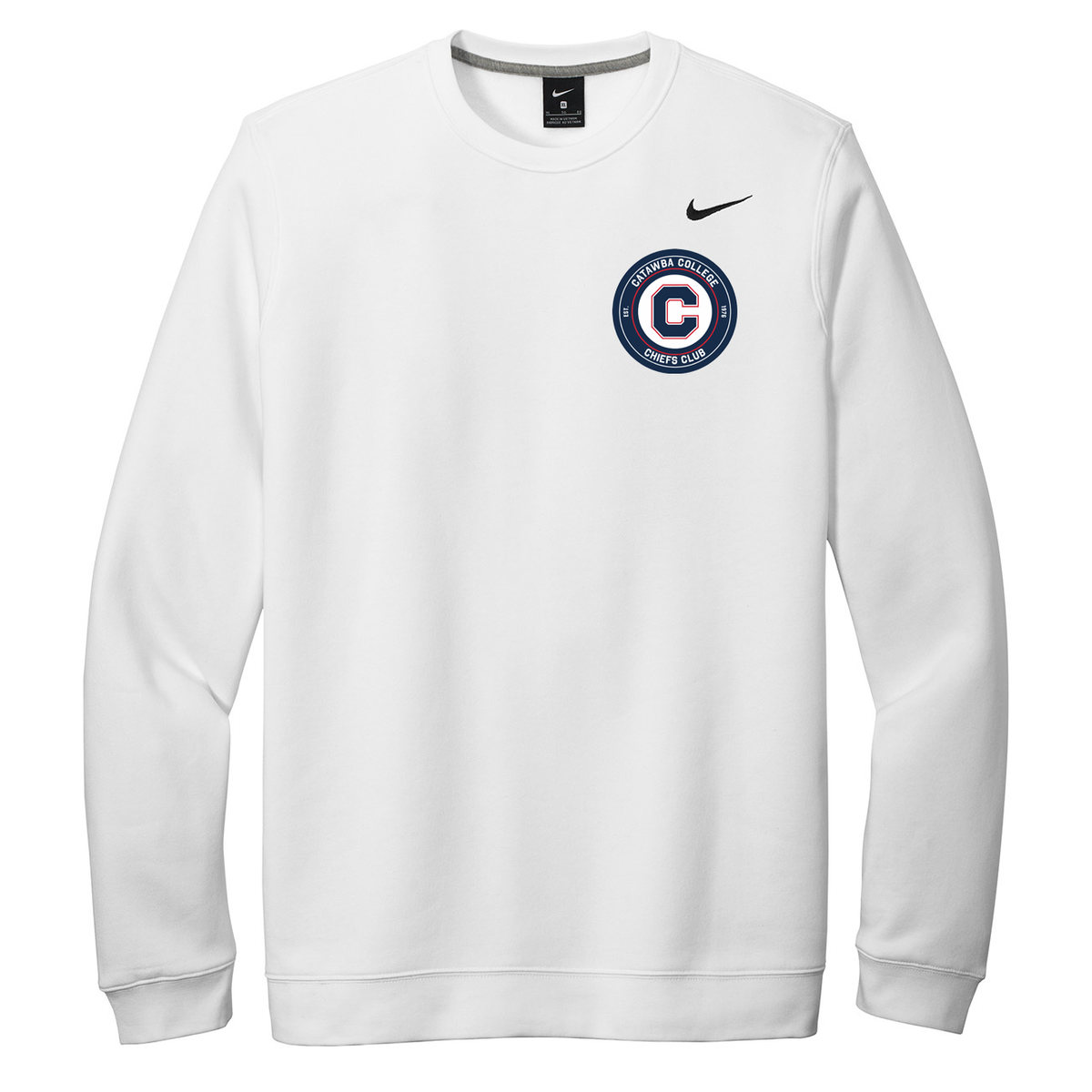 Catawba College Chiefs Club Nike Fleece Crew Neck