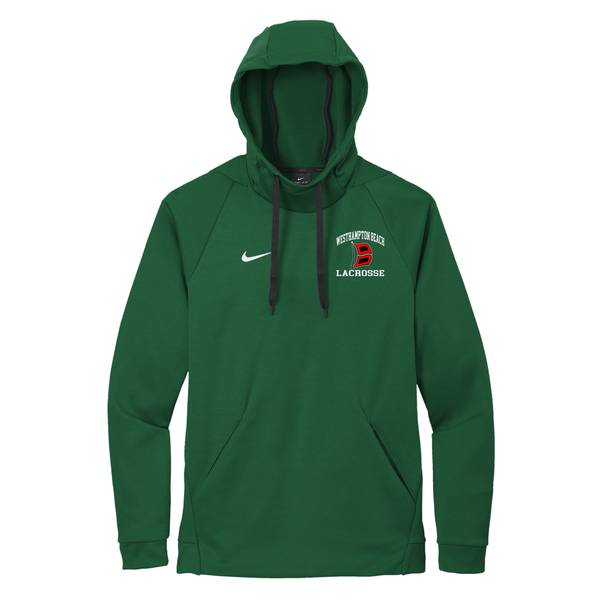 Westhampton Beach Boys Lacrosse Nike Therma-FIT Embroidered Hoodie