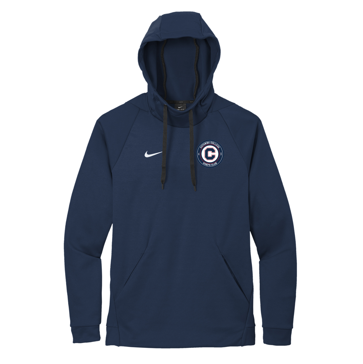 Catawba College Chiefs Club Nike Therma-FIT Embroidered Hoodie
