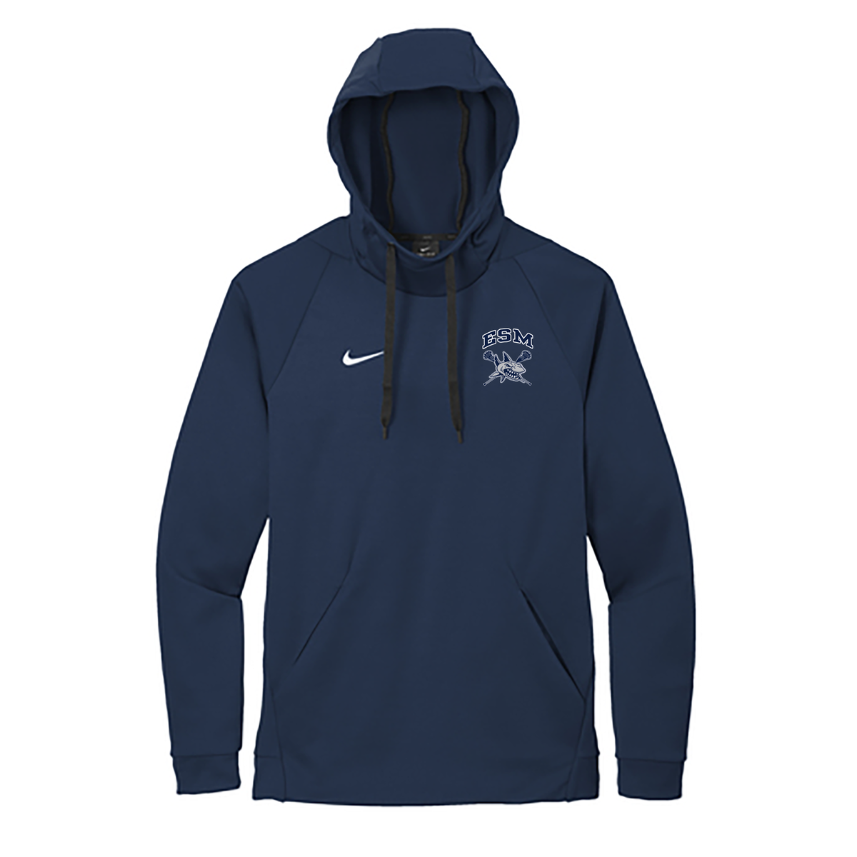 ESM Sharks Lacrosse Nike Therma-FIT Embroidered Hoodie