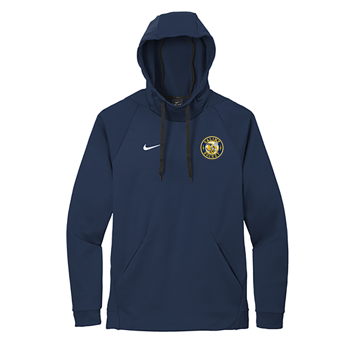 Saline Hornets Hockey Nike Therma-FIT Embroidered Hoodie