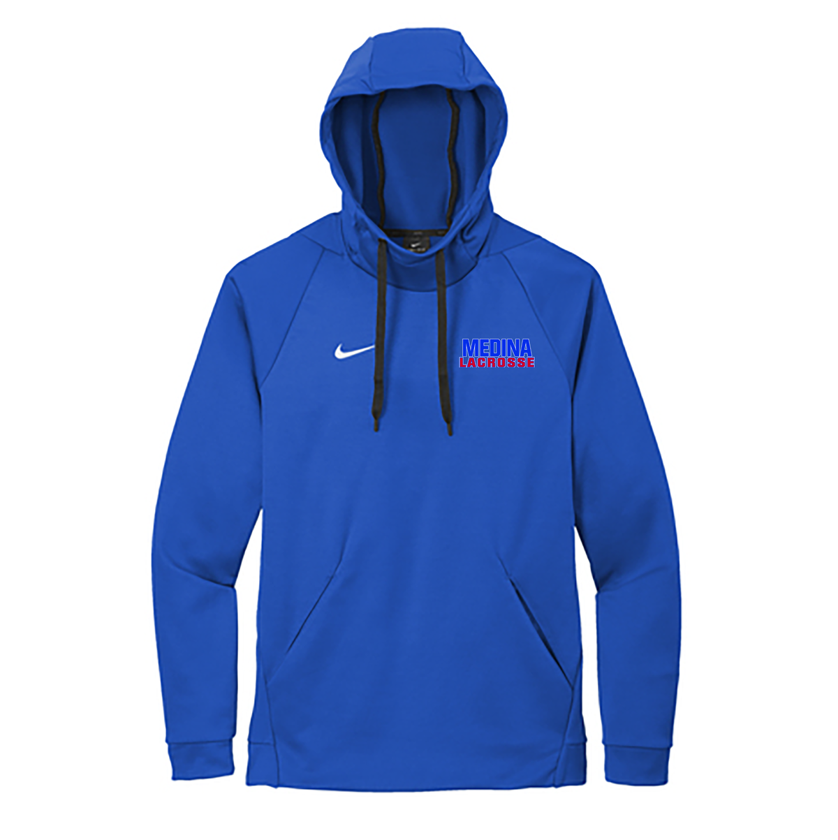 Medina Mustangs Lacrosse Nike Therma-FIT Embroidered Hoodie