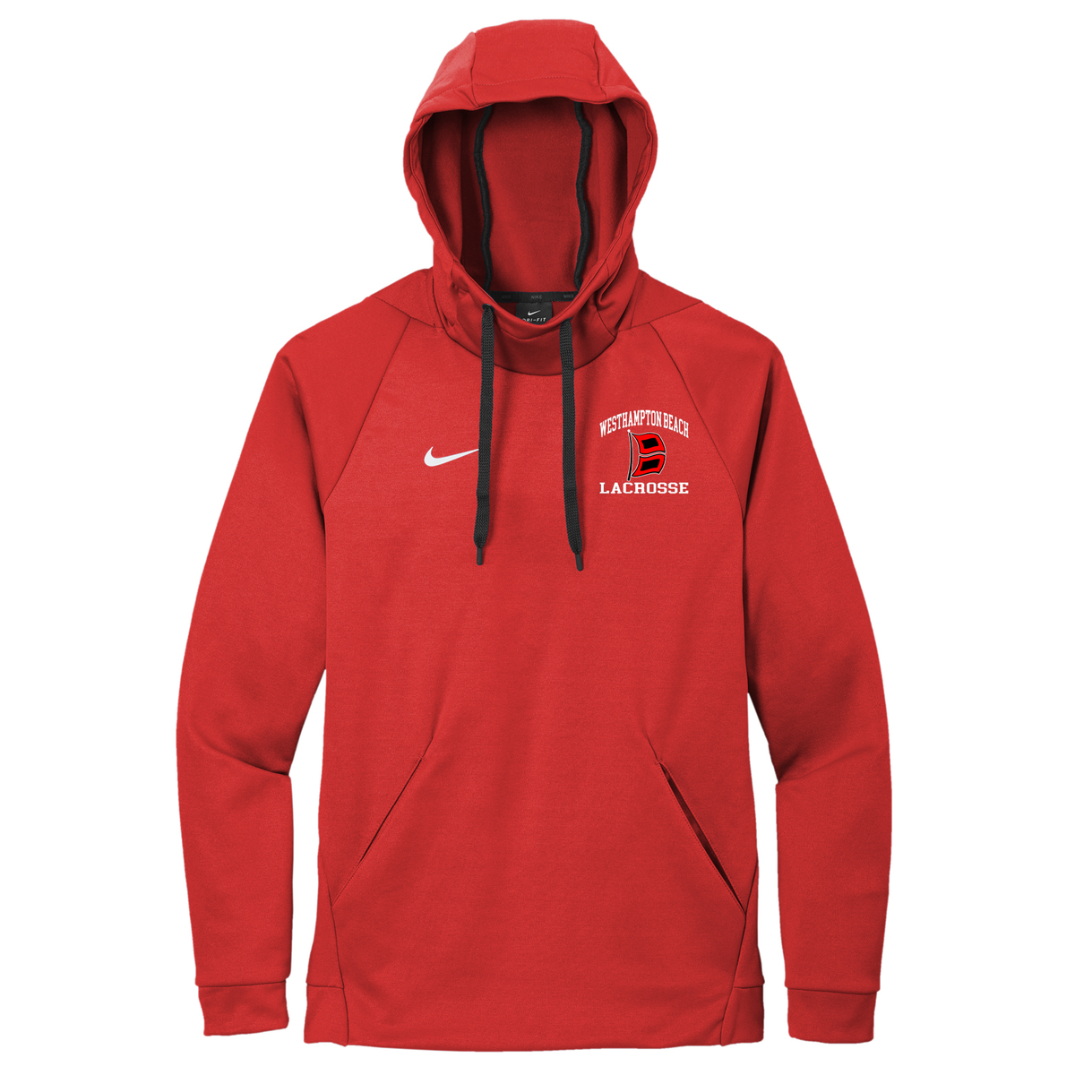 Westhampton Beach Boys Lacrosse Nike Therma-FIT Embroidered Hoodie