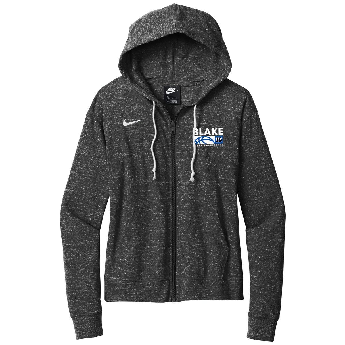 Blake Girls Basketball Nike Ladies Gym Vintage Full-Zip Hoodie