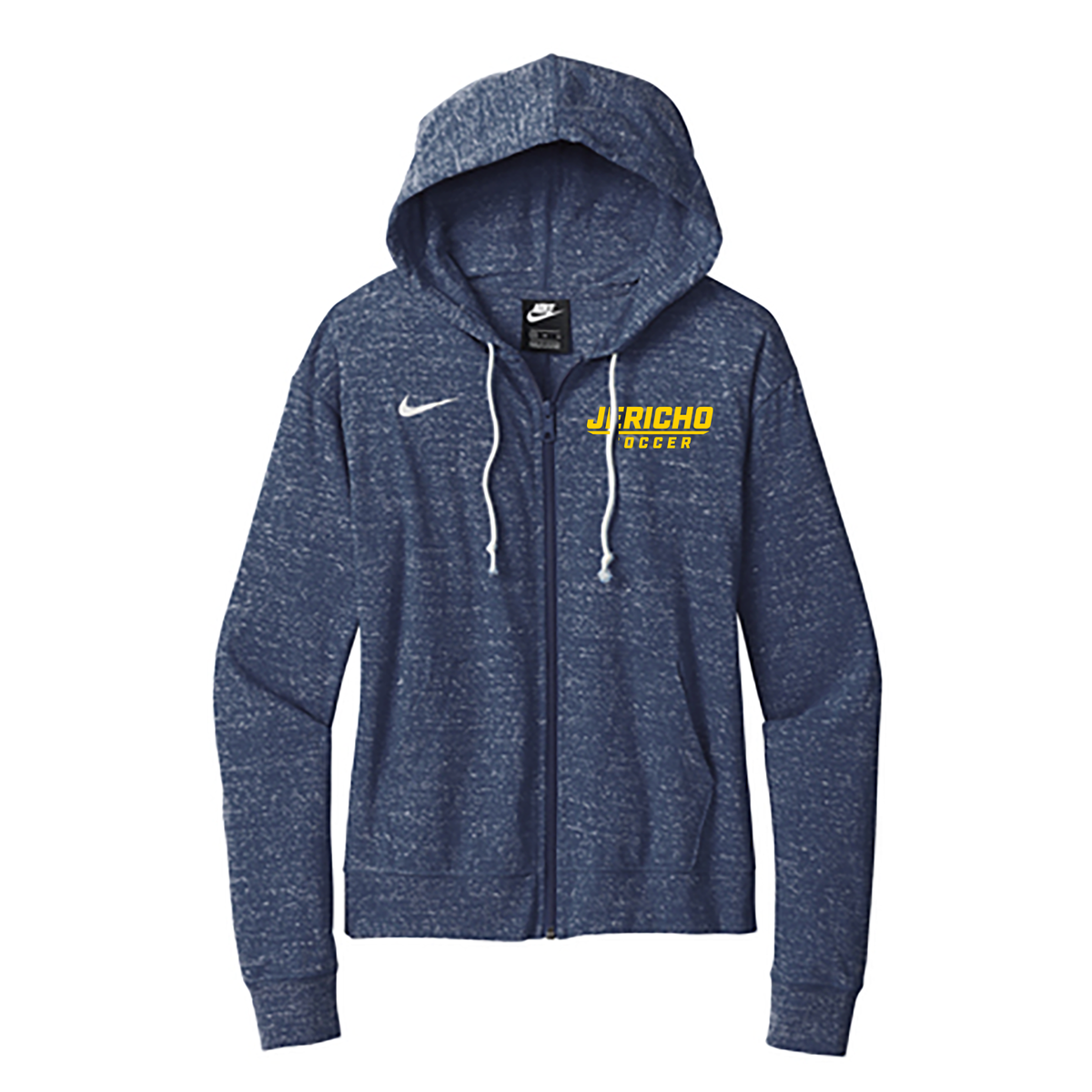 Jericho HS Soccer Nike Ladies Gym Vintage Full-Zip Hoodie