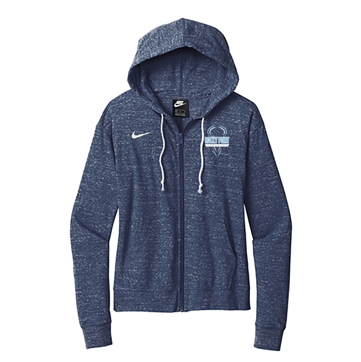 Rocky Point Girls Lacrosse Nike Ladies Gym Vintage Full-Zip Hoodie