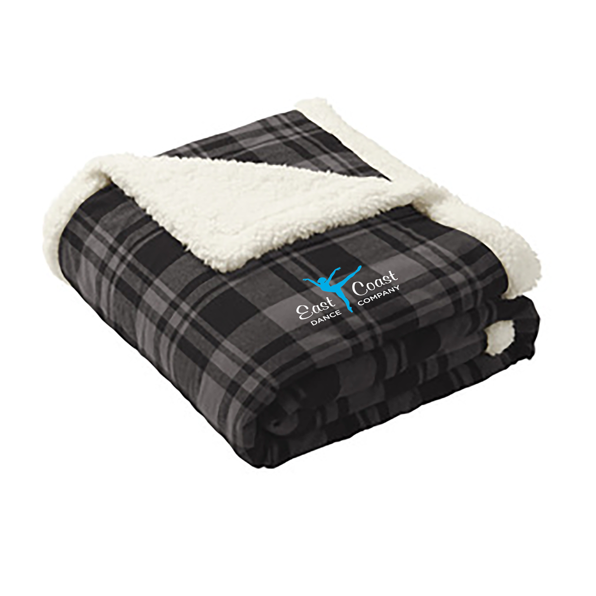 East Coast Dance Company Flannel Sherpa Blanket