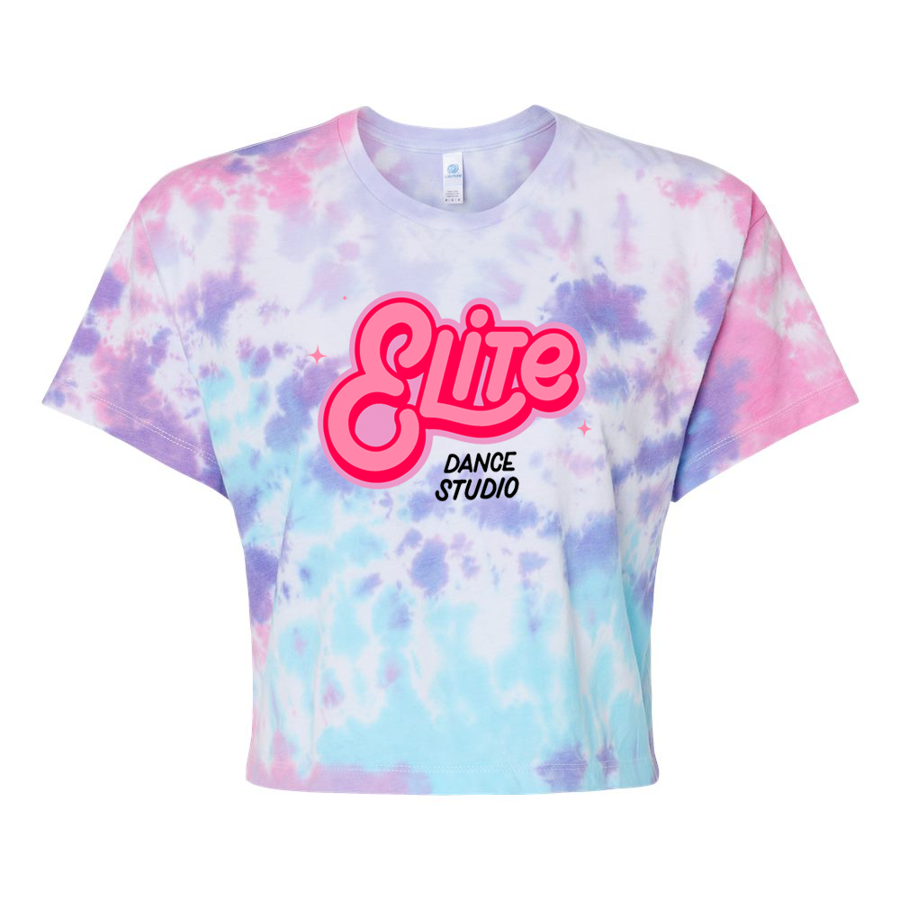 Elite Dance Studio Women's Tie-Dyed Crop T-Shirt