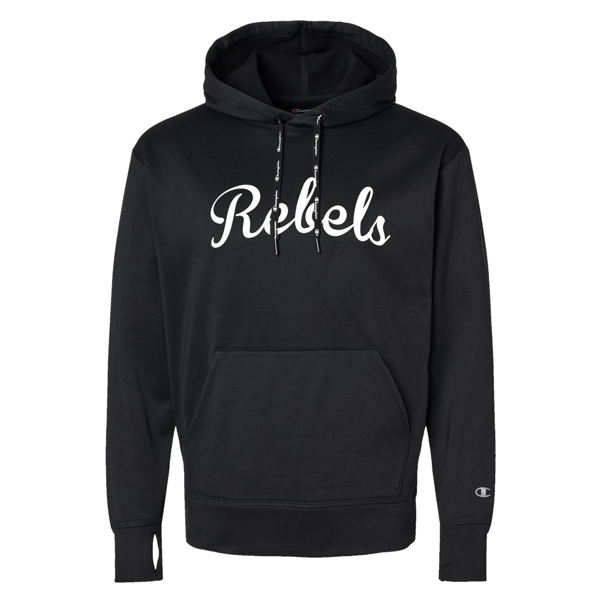 Rebels 2029 Black Champion Sport Hoodie