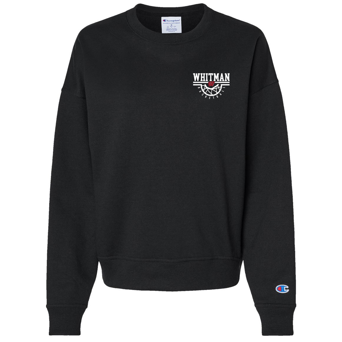 Whitman Women's Basketball Garment-Dyed Crewneck Sweatshirt