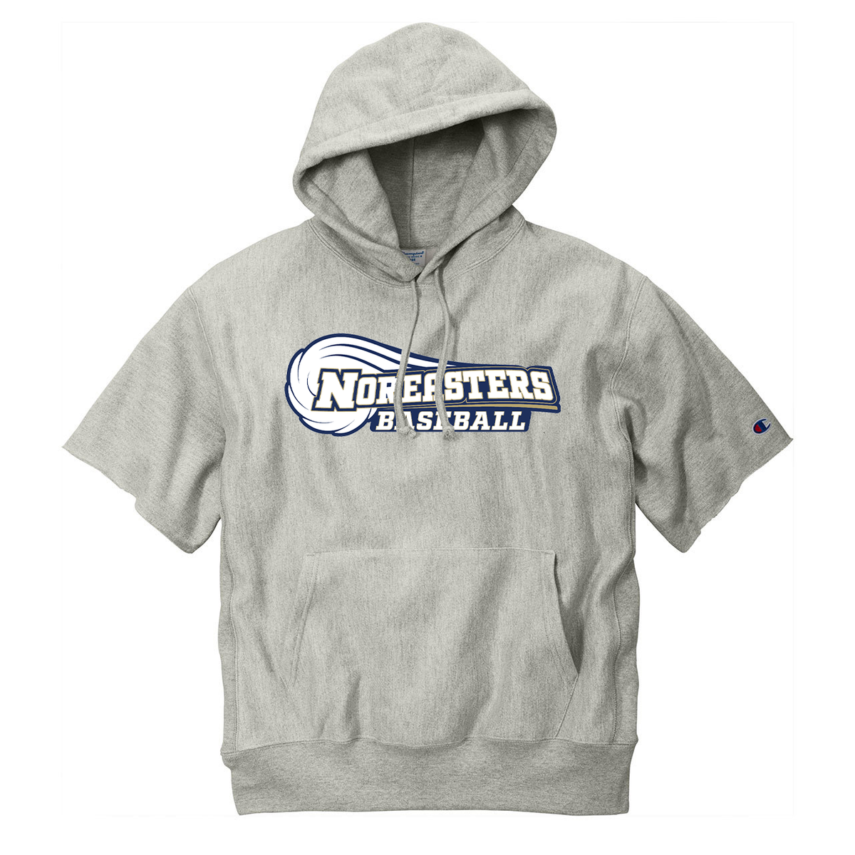 Newington HS Baseball Champion Short Sleeve Hooded Sweatshirt