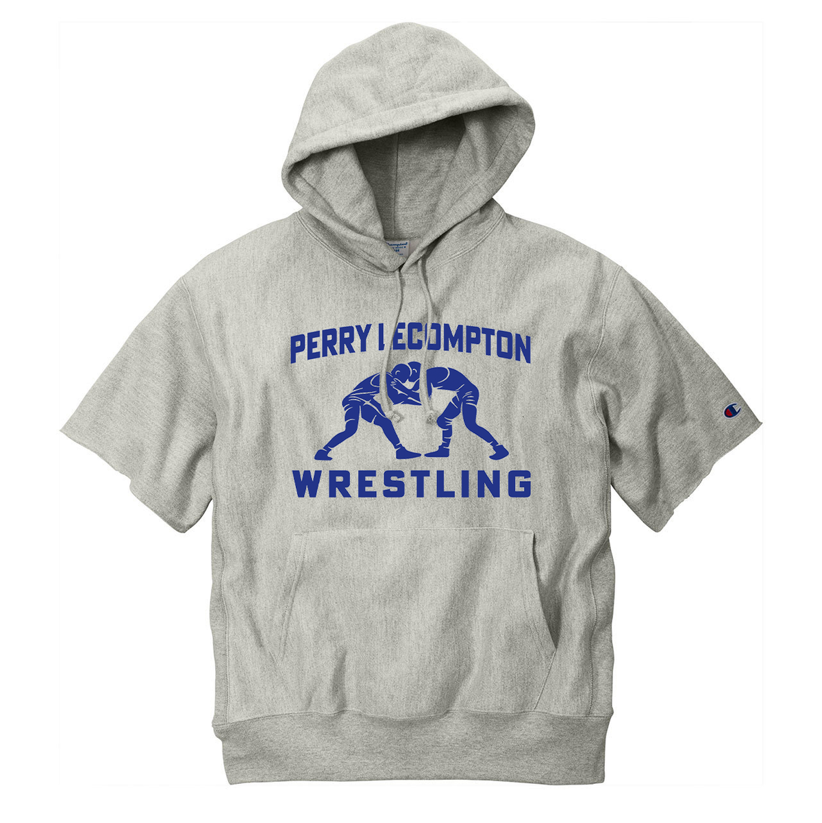 Perry Lecompton Wrestling Champion Short Sleeve Hooded Sweatshirt