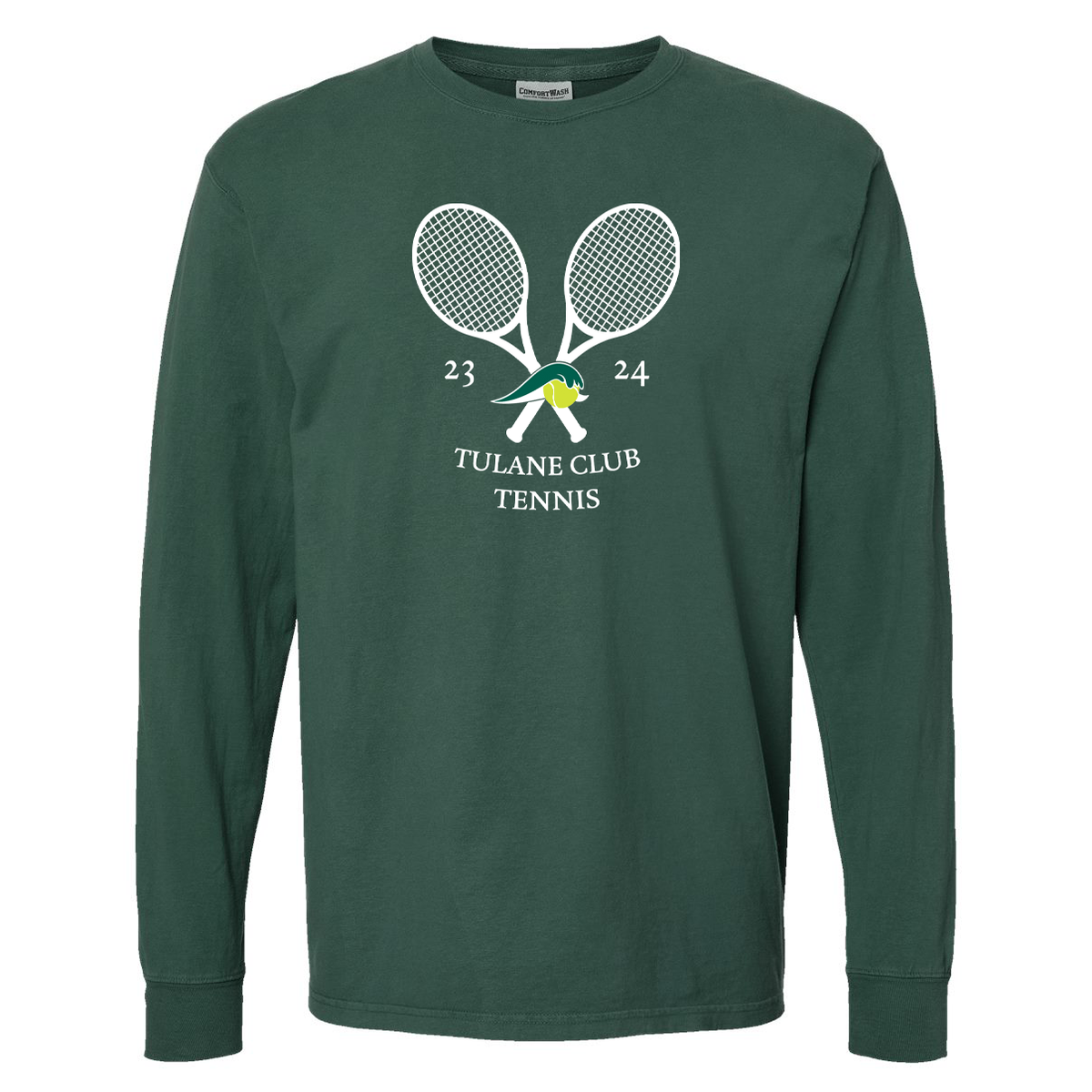 Tulane Club Tennis Garment-Dyed Long Sleeve T-Shirt