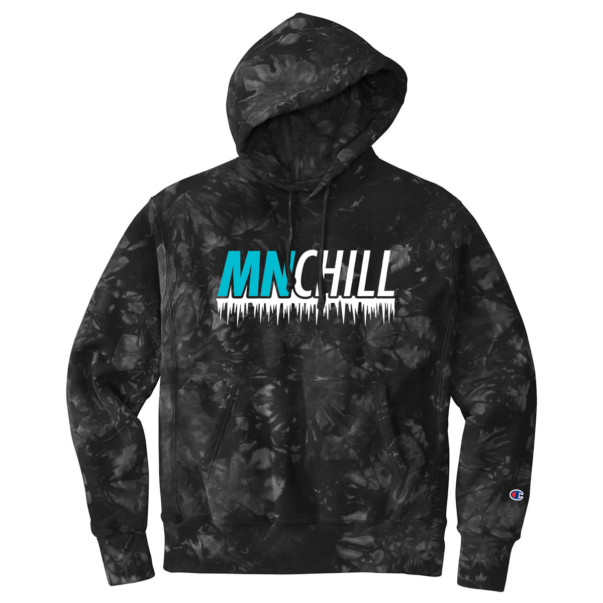 Minnesota Chill Lacrosse Champion ® Reverse Weave ® Scrunch-Dye Tie-Dye Hooded Sweatshirt