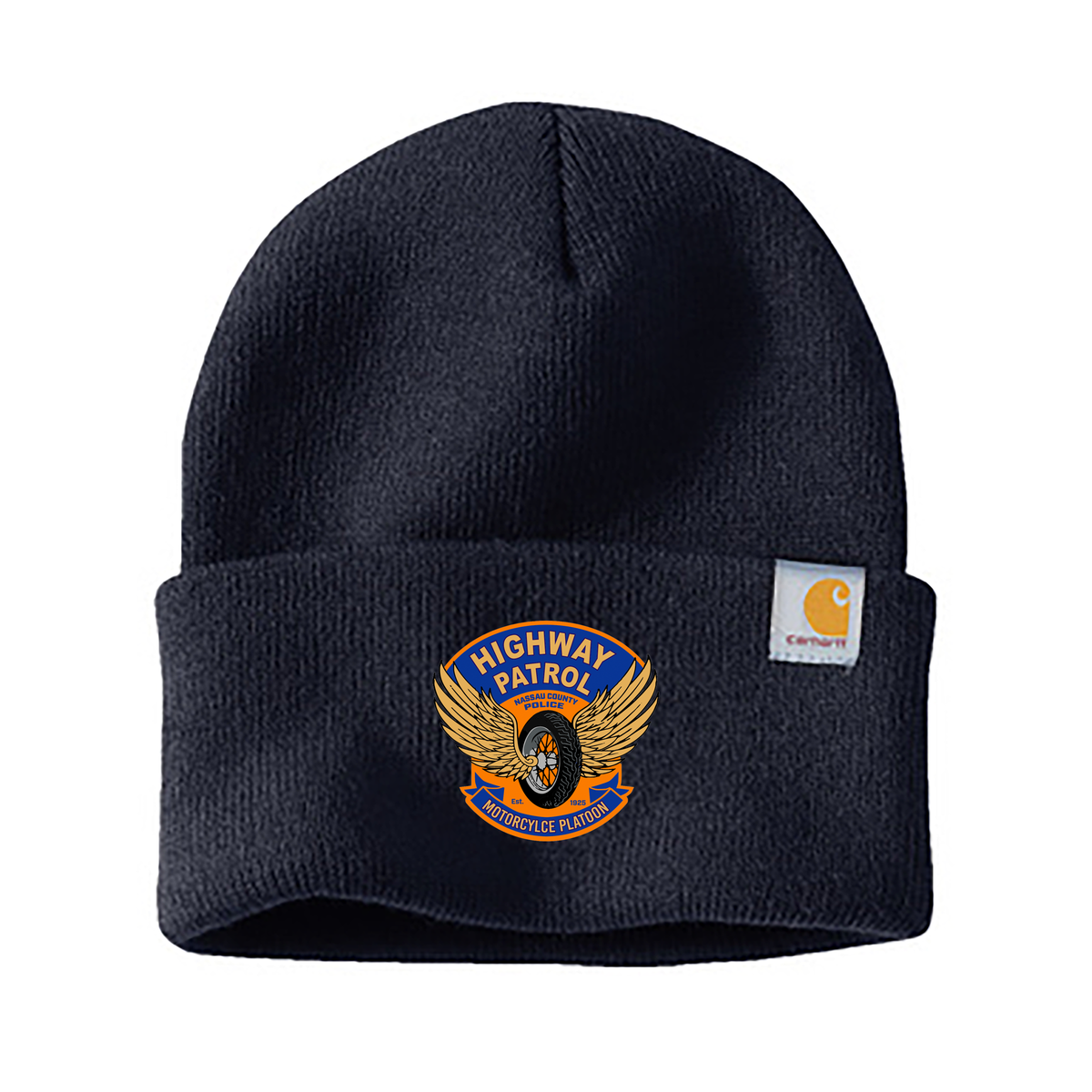 NCPD Motorcycle Unit Carhartt Patch Logo Beanie