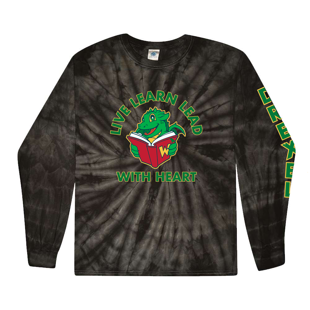 Drexel Avenue Elementary School Tie-Dyed Long Sleeve T-Shirt